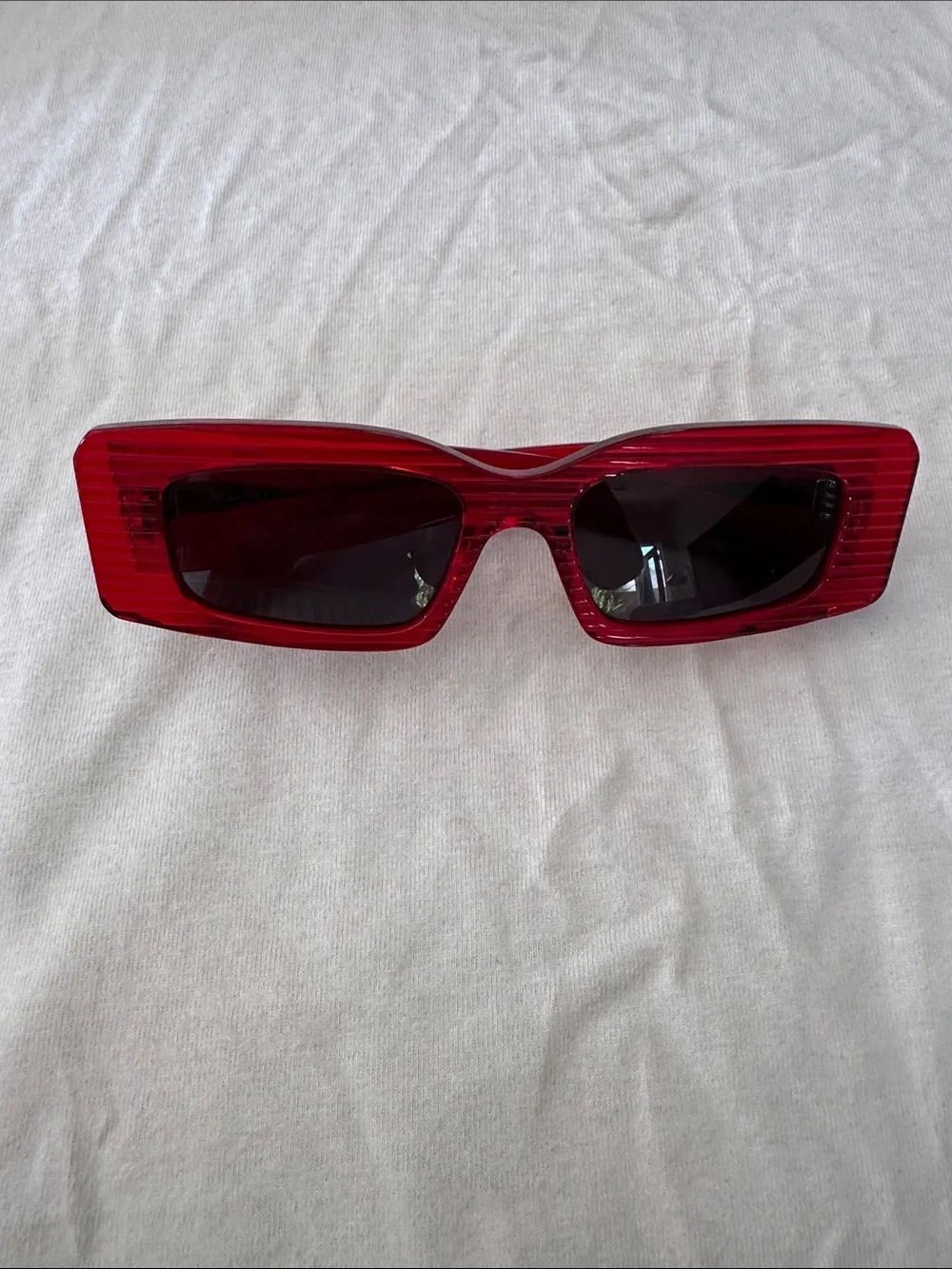Alaïa Red Rectangular Women's Sunglasses new in box
